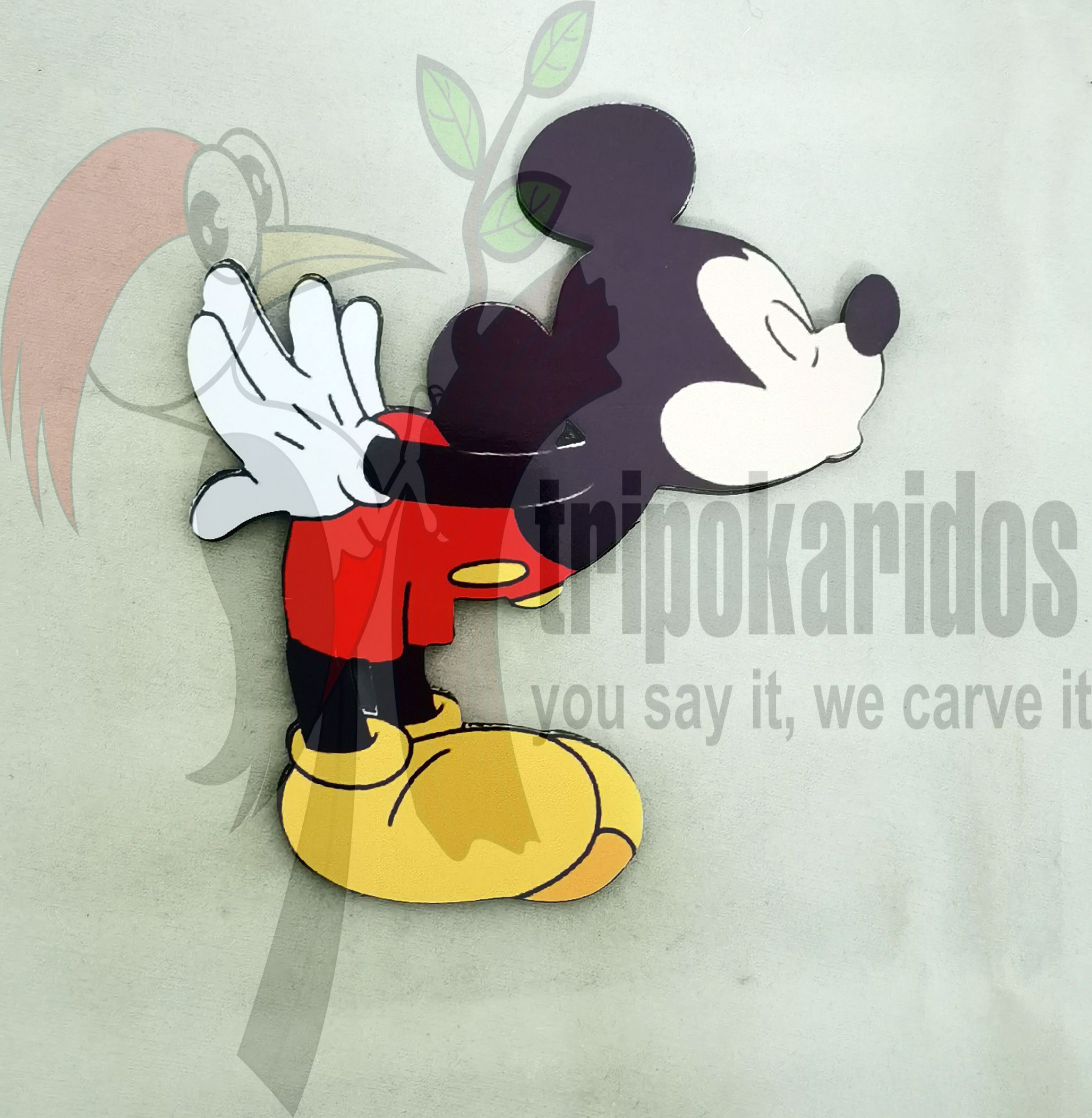 Ξύλινος Έγχρωμος Mickey (κωδ. 00838)