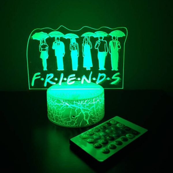 Φωτιστικό Plexiglass LED RGB FRIENDS