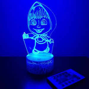 Φωτιστικό Plexiglass LED RGB Μάσα