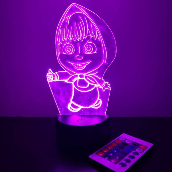 Φωτιστικό Plexiglass LED RGB Μάσα