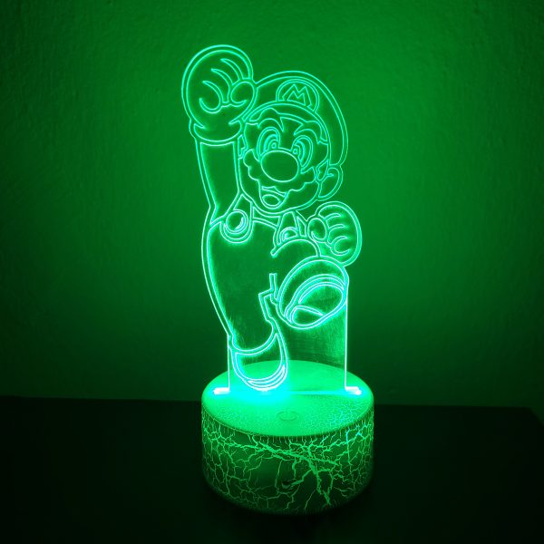 Φωτιστικό Plexiglass LED RGB Super Mario