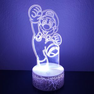 Φωτιστικό Plexiglass LED RGB Super Mario
