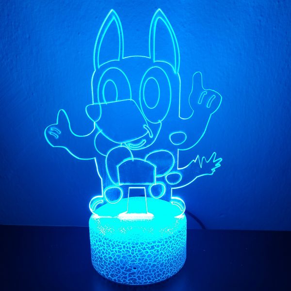 Φωτιστικό Plexiglass LED RGB Bluey