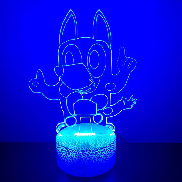 Φωτιστικό Plexiglass LED RGB Bluey
