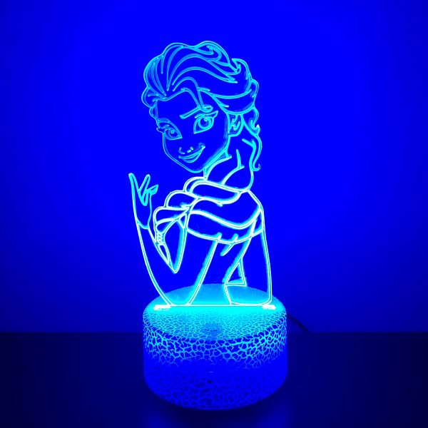 Φωτιστικό Plexiglass LED RGB Frozen Elsa