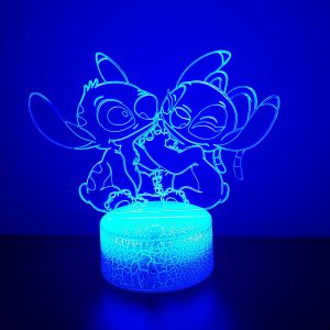 Φωτιστικό Plexiglass LED RGB Stitch & Angel