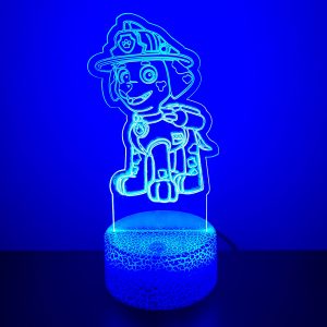 Φωτιστικό Plexiglass LED RGB Paw Patrol Marshall