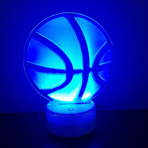 Φωτιστικό Plexiglass LED RGB Μπάλα Μπάσκετ