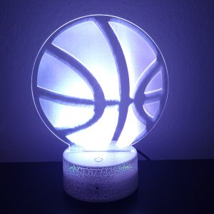 Φωτιστικό Plexiglass LED RGB Μπάλα Μπάσκετ