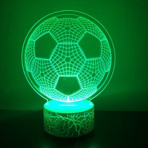 Φωτιστικό Plexiglass LED RGB Μπάλα Ποδοσφαίρου