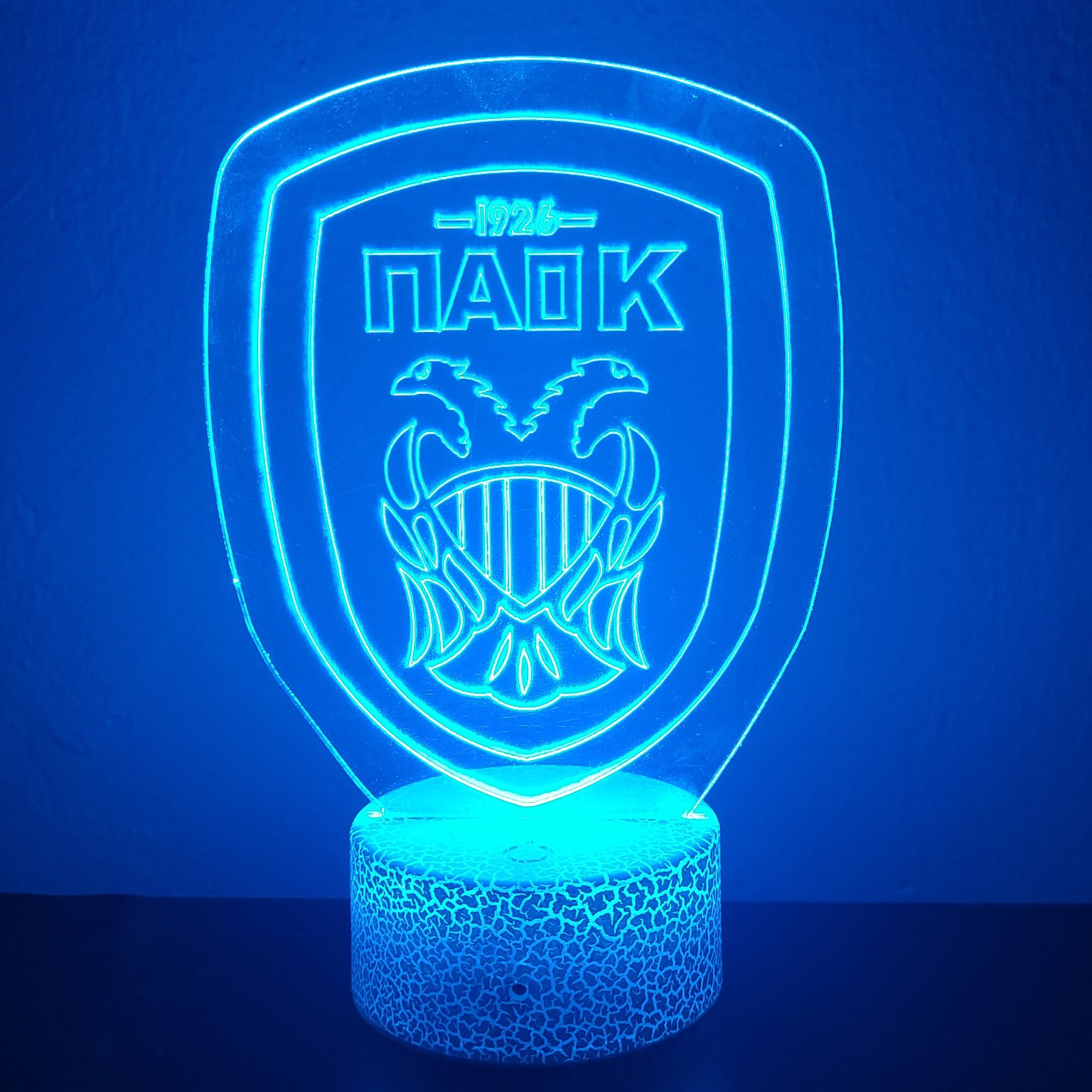 ΠΑΟΚ φωτιστικό plexiglass